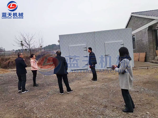 陜西榆林白玉山藥烘干設備安裝成功